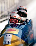 Canada's Pascal Caron, part of the bobsleigh team at the 2002 Salt Lake City Olympic winter  games. (CP Photo/COA)