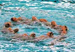 L'quipe de nage synchronise du Canada participe aux Jeux olympiques d'Atlanta de 1996. (Photo PC/AOC)