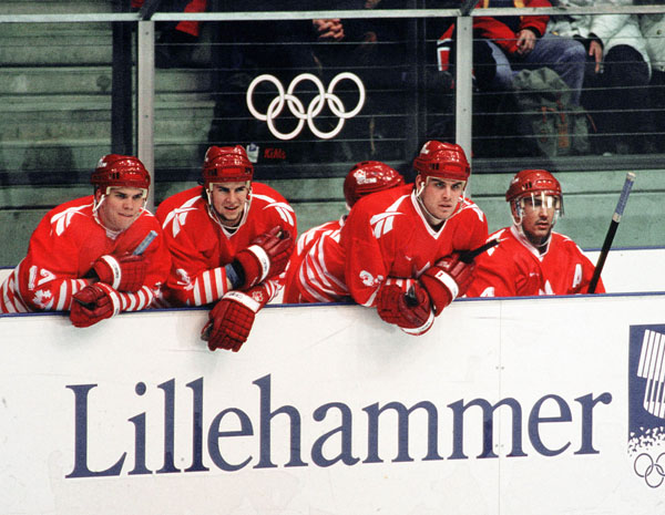 Team Canada at the 1994 Winter Olympics in Lillehammer. (CP Photo/COA/Claus Andersen)