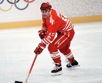 Canada's Greg Johnson competes in hockey action at the 1994 Winter Olympics in Lillehammer. (CP Photo/COA/Claus Andersen)