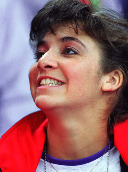 Canada's Isabelle Brasseur participates in the figure skating event at the 1994 Lillehammer Winter Olympics. (CP Photo/COA/F. Scott Grant)