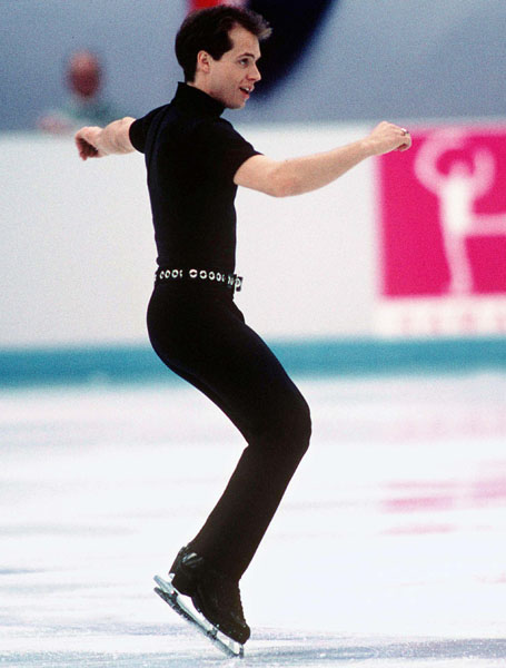 Canada's Kurt Browning competes in the figure skating event at the 1994 Lillehammer Winter Olympics. (CP Photo/COA/F. Scott Grant)