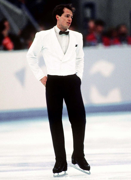 Canada's Kurt Browning competes in the figure skating event at the 1994 Lillehammer Winter Olympics. (CP Photo/COA/F. Scott Grant)
