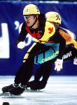 Canada's Sean Ireland takes a break from competition at the 1994 Lillehammer Winter Olympics. (CP PHOTO/ COA)