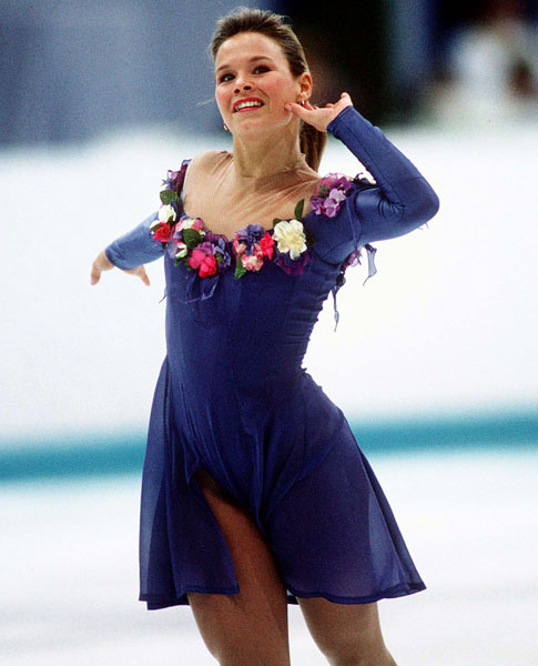 Canada's Jose Chouinard competes in the figure skating event at the 1994 Lillehammer Winter Olympics. (CP Photo/COA/F. Scott Grant)