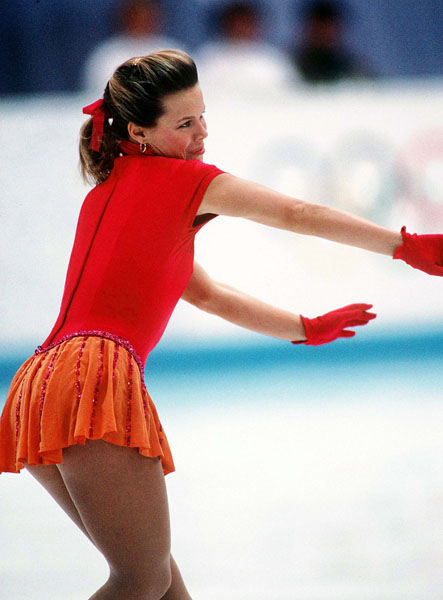 Canada's Jose Chouinard competes in the figure skating event at the 1994 Lillehammer Winter Olympics. (CP Photo/COA/F. Scott Grant)