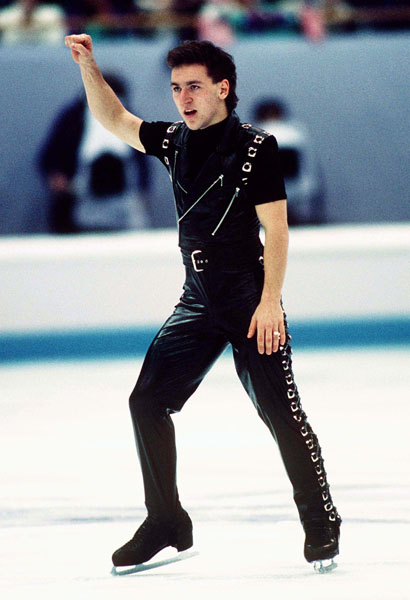 Canada's Elvis Stojko competes in the figure skating event at the 1994 Lillehammer Winter Olympics. (CP Photo/COA/F. Scott Grant)