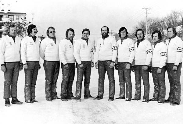 Canada's bobsleigh team at the 1972 Sapporo winter Olympics. (CP Photo/COA)