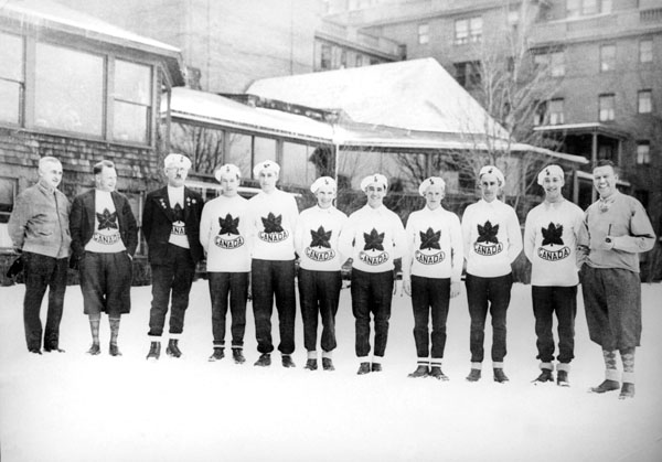 Canada's ski team at the 1932 Lake Placid Olympics. (CP Photo/COA)
