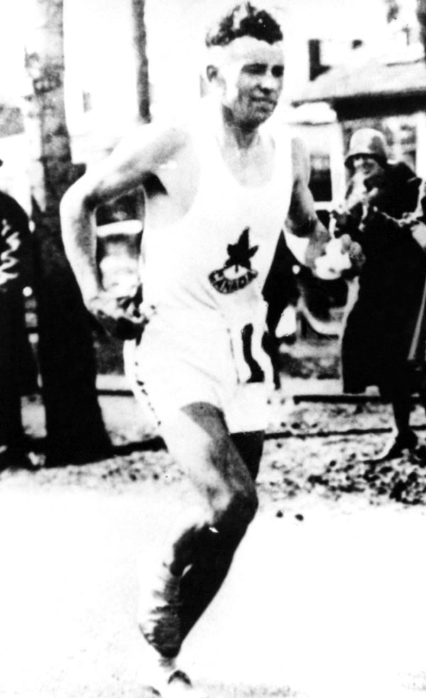 Canada's Cliff Bricher participates in an athletics event at the 1928 Amsterdam Olympics. (CP Photo/COA)