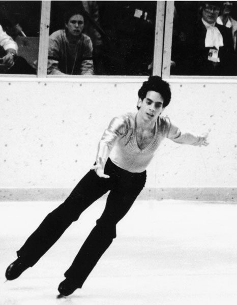 Canada's Brian Pockar participating in the figure skating event at the 1980 Winter Olympics in Lake Placid.(CP Photo /COA)
