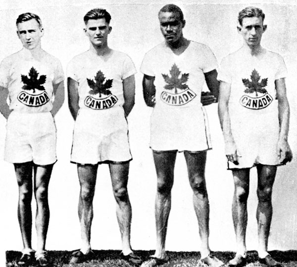 L'quipe de relais du Canada participe aux Jeux olympiques d'Amsterdam de 1928. (PC Photo/AOC)