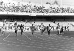Canada's Harry Jerome (#56) competing in an atheltics event at the 1964 Tokyo Olympics. (CP Photo/COA)