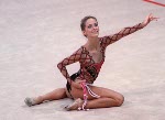 Canada's Emilie Livingston performs her rhythmic gymnastic routine at the Sydney 2000 Olympic Games(CP PHOTO/ COA)