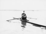 Canada's Joe Wright Jr. competes in the rowing event at the 1928 Amsterdam Olympics. (CP Photo/COA)