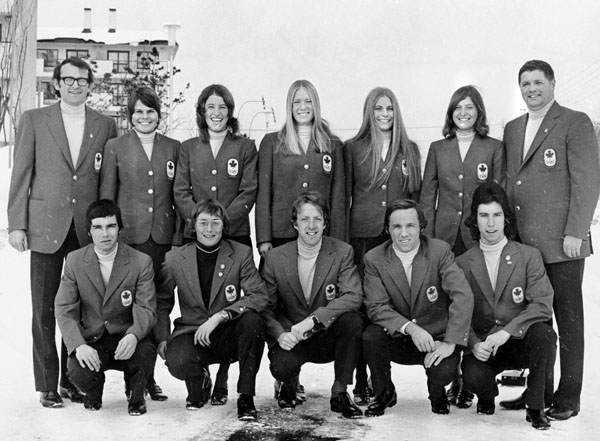 Canada's speed skating team participates at the 1972 Sapporo winter Olympics. (CP Photo/COA)