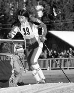 Canada's Shirley Firth participates in the cross country ski event at the 1980 Winter Olympics in Lake Placid. (CP PHOTO/COA)