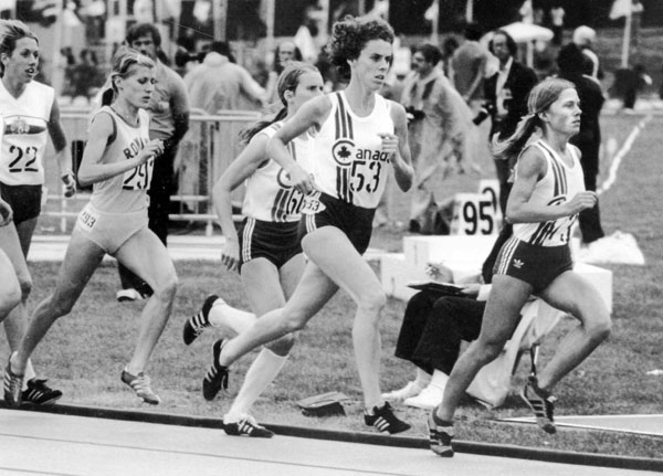 Canada's Abby Hoffman (53) competes in an athletics event at the 1976 Olympic games in Montreal. (CP PHOTO/ COA/RW)
