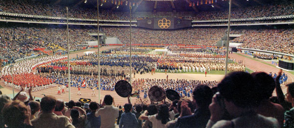The opening ceremonies for the 1976 Olympic games in Montreal. (CP Photo/COA/ RW)