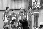 Canada's Bruce Berger chosen for the swimming team but did not compete in the boycotted 1980 Moscow Olympics . (CP Photo/COA)