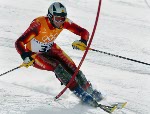 Canada's Darin McBeath, part of the alpine ski team at the 2002 Salt Lake City Olympic winter  games. (CP Photo/COA)