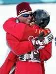 Canada's Steve Omischl, part of the freestyle ski team at the 2002 Salt Lake City Olympic winter  games. (CP Photo/COA)
