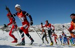 Jean McAllister du Canada participe  une preuve de ski de fond aux Jeux olympiques d'hiver de Calgary de 1988. (PC Photo/AOC)