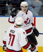 Canada's Mike Peca, part of the men's hockey team at the 2002 Salt Lake City Olympic winter  games. (CP Photo/COA)