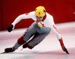 Canada's Randy Smith competing in the hockey event against France at the 1992 Albertville Olympic winter Games. (CP PHOTO/COA/Scott Grant)