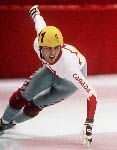 Canada's Frederic Blackburn competes in the short track speed skating event at the 1992 Albertville Olympic winter Games. (CP PHOTO/COA/Ted Grant)