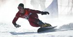 Ryan Wedding du Canada, membre de l'quipe de surf des neiges aux Jeux olympiques de Salt Lake City de 2002. (PHOTO PC/AOC)