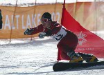 Canada's Ryan Wedding, part of the snowboard team at the 2002 Salt Lake City Olympic winter  games. (CP Photo/COA)