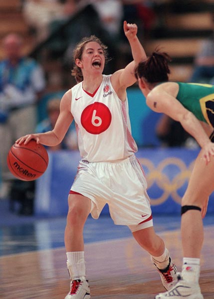 Canada's Cal Bouchard during a basketball game at the Sydney 2000 Olympic Games. (CP PHOTO/ COA)