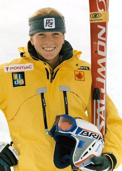 Canada's Sara-Maude Boucher, part of the alpine ski team at the 2002 Salt Lake City Olympic winter  games. (CP Photo/COA)