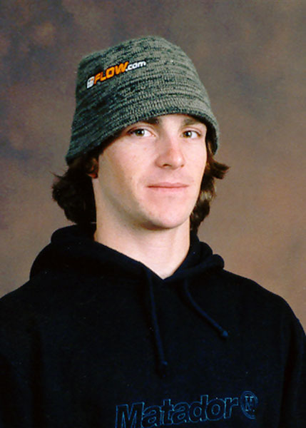 Canada's Brett Carpentier, part of the snowboard team at the 2002 Salt Lake City Olympic winter  games. (CP Photo/COA)