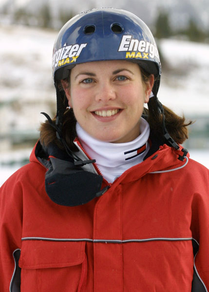 Canada's Deidra Dionne, part of the freestyle ski team at the 2002 Salt Lake City Olympic winter  games. (CP Photo/COA)