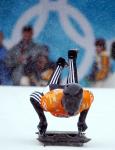 Canada's Duff Gibson, part of the skeleton team at the 2002 Salt Lake City Olympic winter  games. (CP Photo/COA)