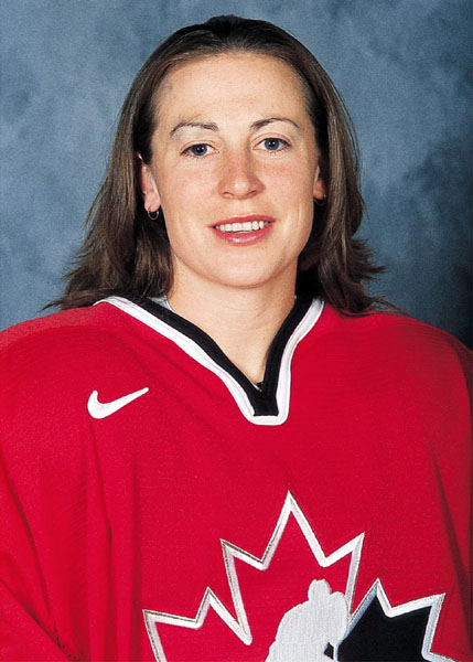 Canada's Jayna Hefford, part of the women's hockey team at the 2002 Salt Lake City Olympic winter  games. (CP Photo/COA)