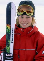 Canada's Jennifer Heil, part of the freestyle ski team at the 2002 Salt Lake City Olympic winter  games. (CP Photo/COA)