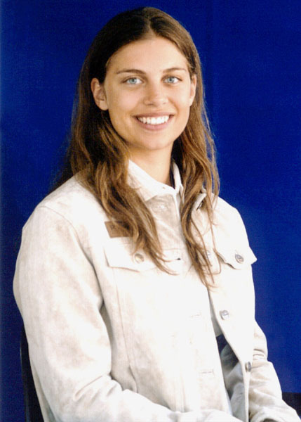 Canada's Alanna Kraus, part of the short track speed skating team at the 2002 Salt Lake City Olympic winter  games. (CP Photo/COA)