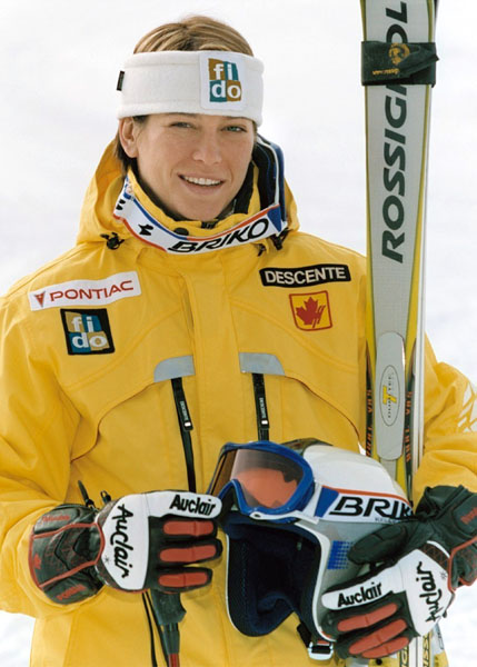 Canada's Anne-Marie Lefrancois, part of the alpine ski team at the 2002 Salt Lake City Olympic winter  games. (CP Photo/COA)