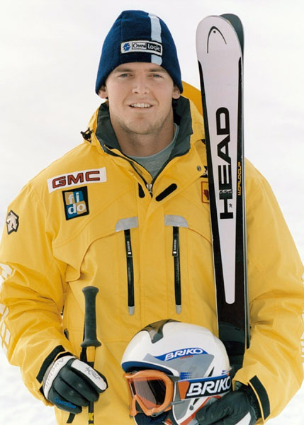 Canada's Darin McBeath, part of the alpine ski team at the 2002 Salt Lake City Olympic winter  games. (CP Photo/COA)