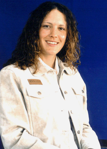 Canada's Cindy Overland, part of the long track speed skating team at the 2002 Salt Lake City Olympic winter  games. (CP Photo/COA)