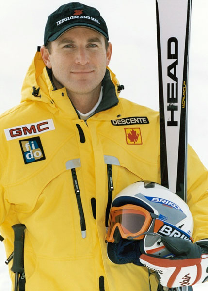 Canada's Edi Podivinsky, part of the alpine ski team at the 2002 Salt Lake City Olympic winter  games. (CP Photo/COA)
