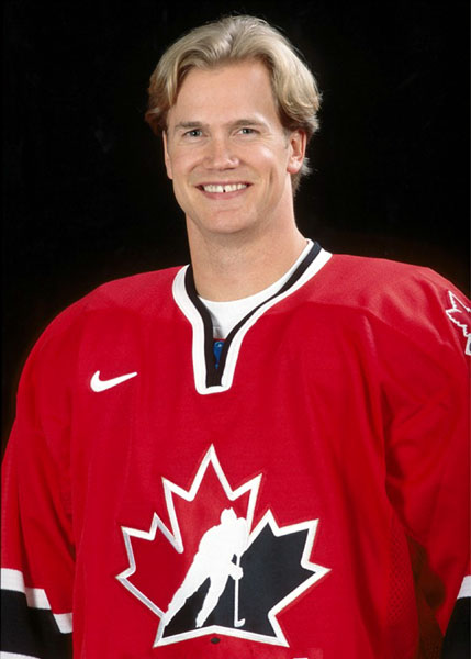 Canada's Chris Pronger, part of the men's hockey team at the 2002 Salt Lake City Olympic winter  games. (CP Photo/COA)