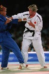 Canada's Kimberley Ribble during a Judo match at the Sydney 2000 Olympic Games(CP PHOTO/ COA)