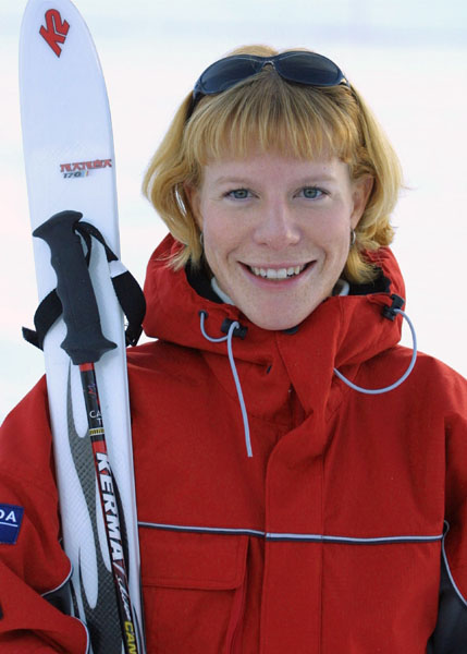 Canada's Kelly Ringstad, part of the freestyle ski team at the 2002 Salt Lake City Olympic winter  games. (CP Photo/COA)