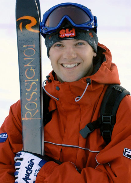 Canada's Stephane Rochon, part of the freestyle ski team at the 2002 Salt Lake City Olympic winter  games. (CP Photo/COA)