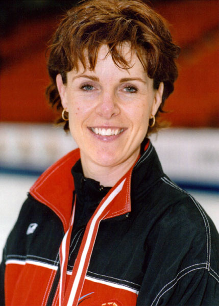 Canada's Julie Skinner, part of the women's curling team at the 2002 Salt Lake City Olympic winter  games. (CP Photo/COA)