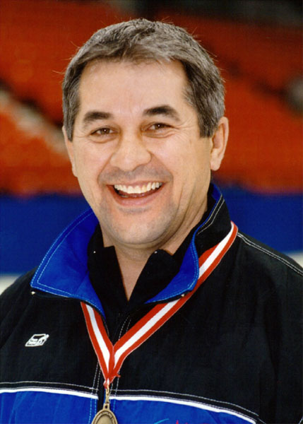 Canada's Ken Tralnberg, part of the men's curling team at the 2002 Salt Lake City Olympic winter  games. (CP Photo/COA)